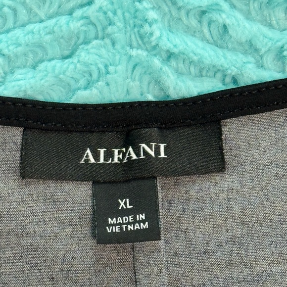 Alfani Black Polka Dot Short Sleeve Top - Picture 5 of 8